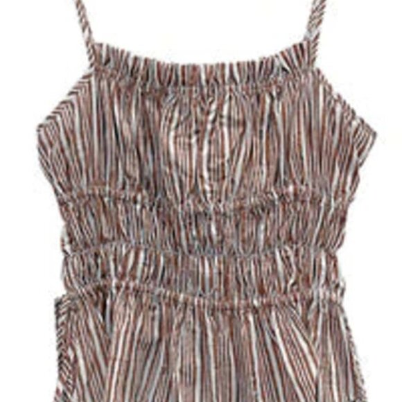 Ciao Lucia Women's Brown and White Blouse - Picture 3 of 3